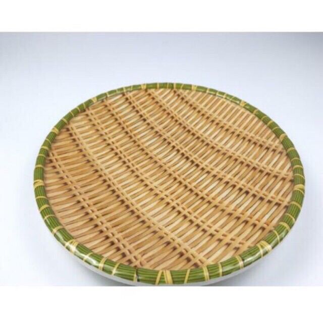 Đĩa phíp mẹt nhựa giả mây tre đan 35cm