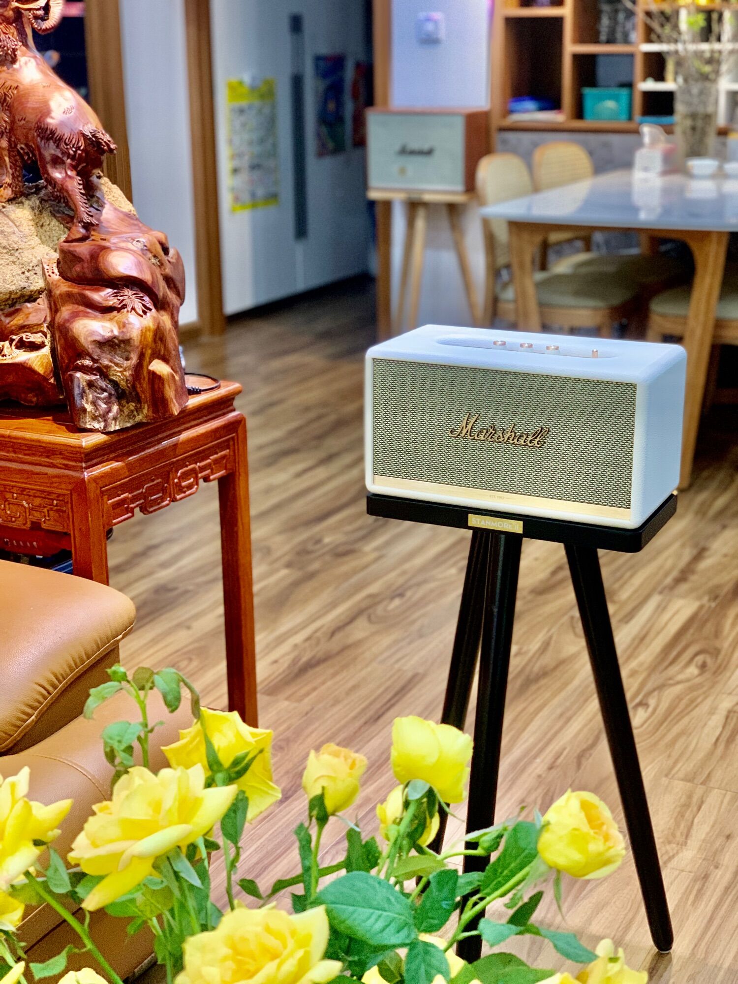 CHÂN ĐẾ LOA MARSHALL WOBURN, STANMORE gỗ