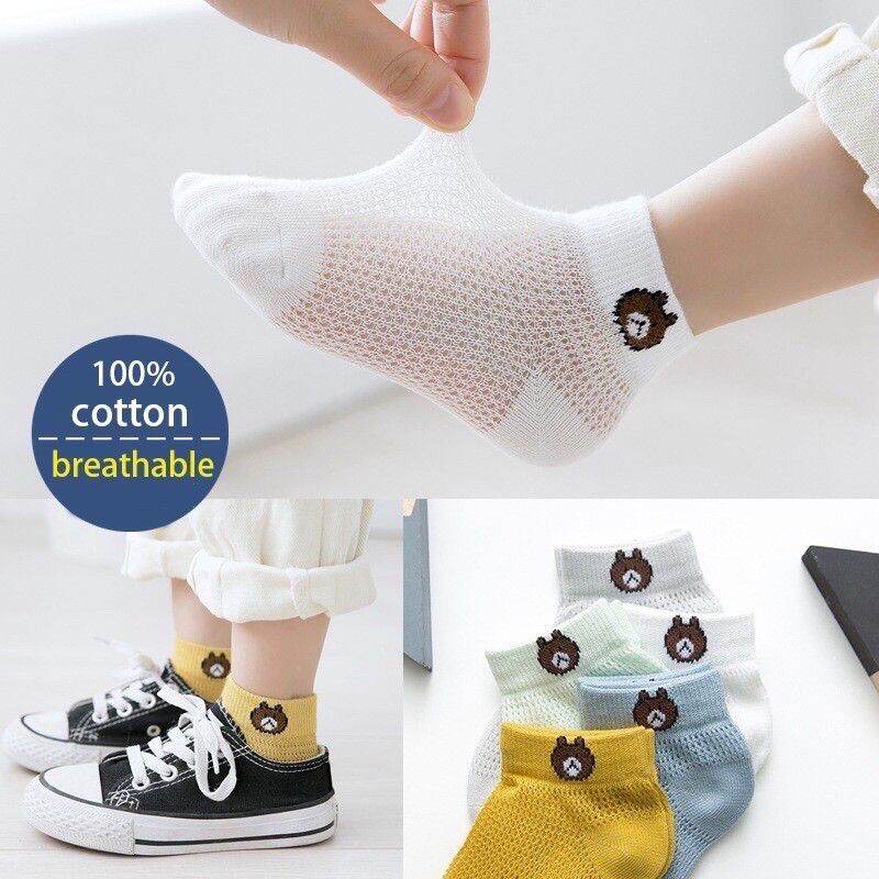Sét 5 đôi tất lưới mùa hè cho bé