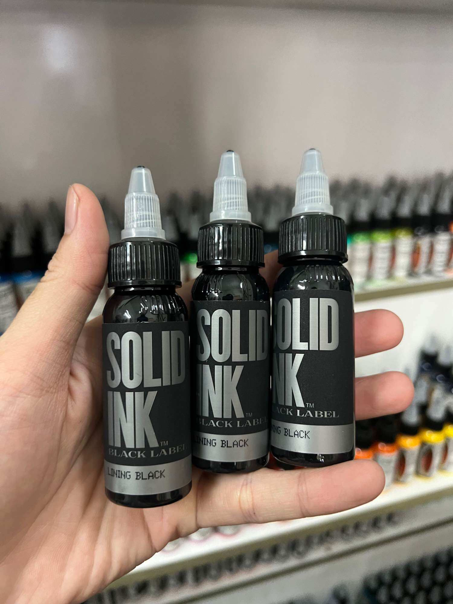 Mực xăm đen Solid lining Black 30ml