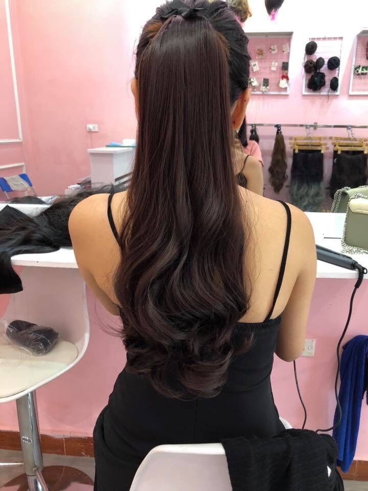 💋 Hình Thật💋 Cột Tóc Xoăn Đủ Độ Dài Đủ Màu Sỉ 35K