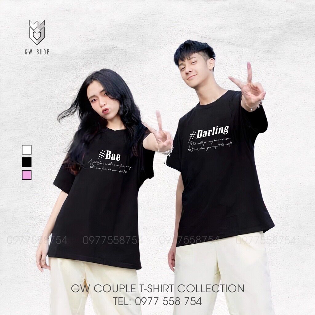 Áo phông cặp nam nữ BEA AND DARLING