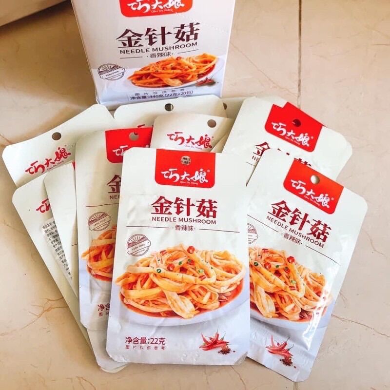 Nấm Kim Châm Sốt Cay Siêu Ngon