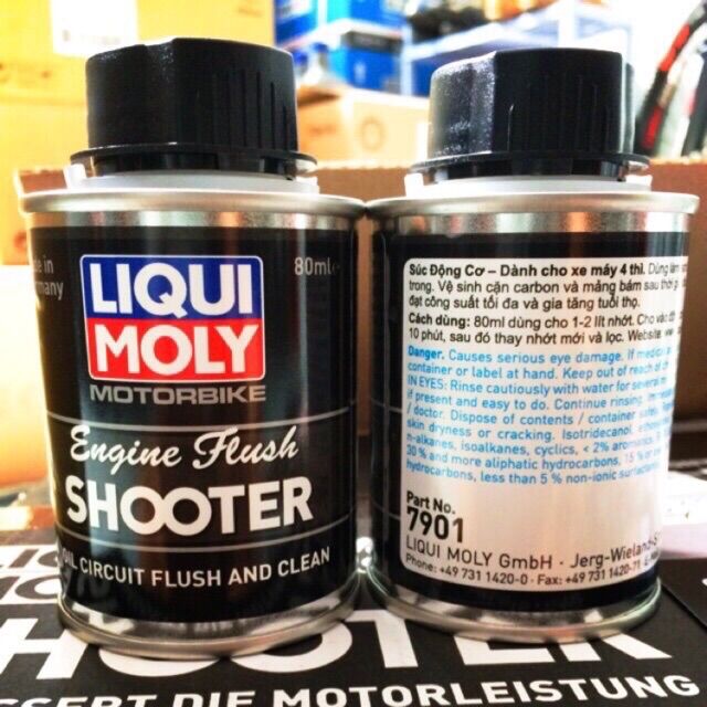 Phụ Gia Súc Rửa Động Cơ Liqui Moly Motorbike Engine Flush Shooter 7901 - 80ml Made in Germany
