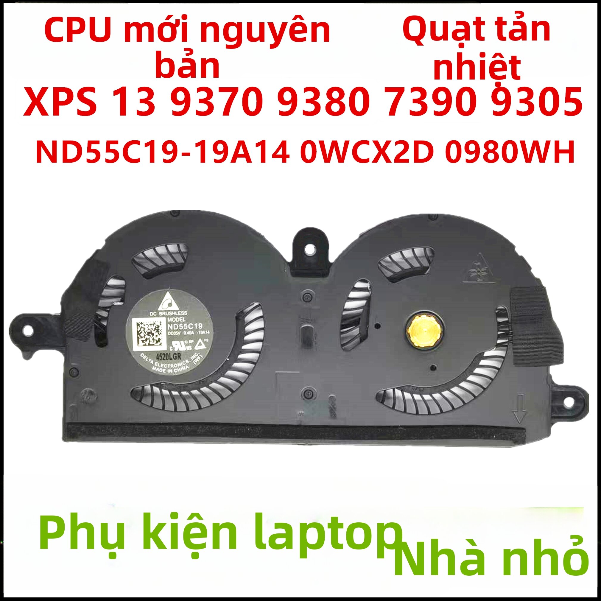 Original New Laptop Fan Giá 124,500 Đồng*Miễn phí vận chuyển