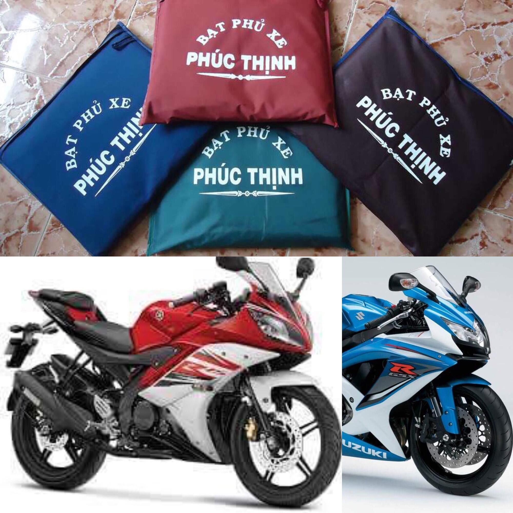 Bạt trùm xe môtô : z1000, z800, r15, cbr , ducati ….