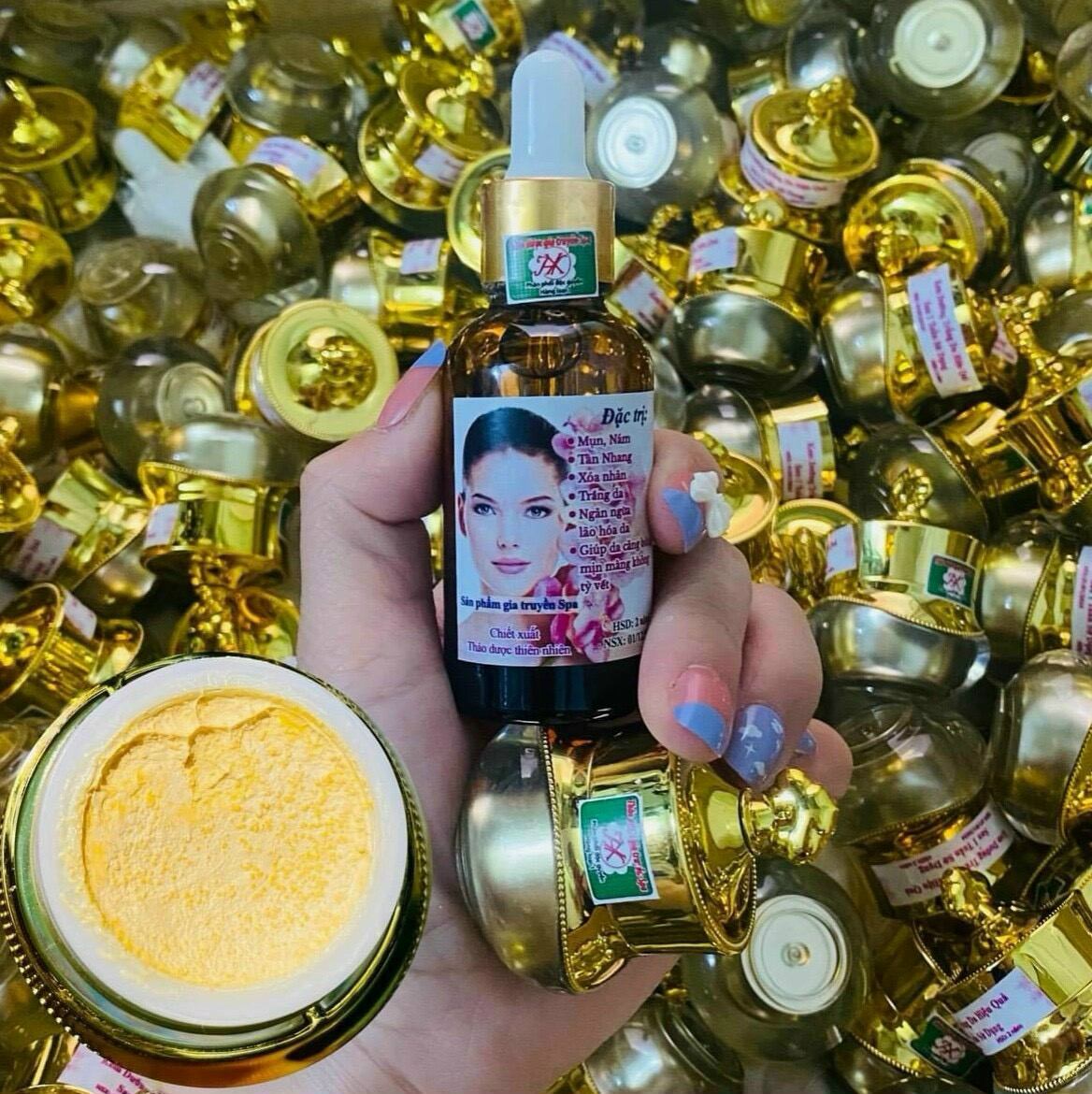Combo Tái Tạo Da Spa Thảo Dược Gia Truyền ( 1 kem + 1 serum )