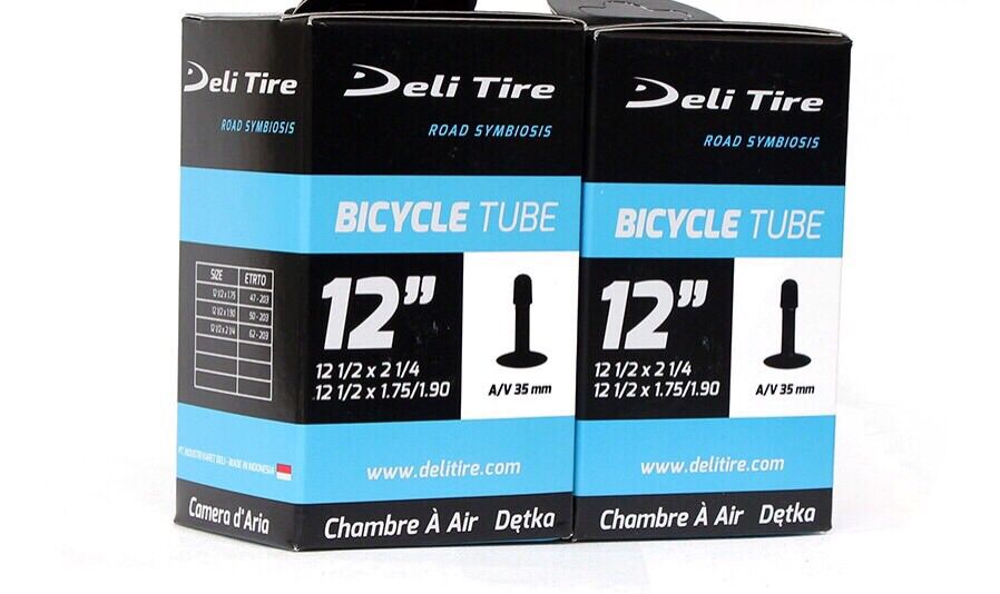 Săm ruột xe đạp trẻ em cỡ 12inch hàng Deli cao cấp, loại tốt