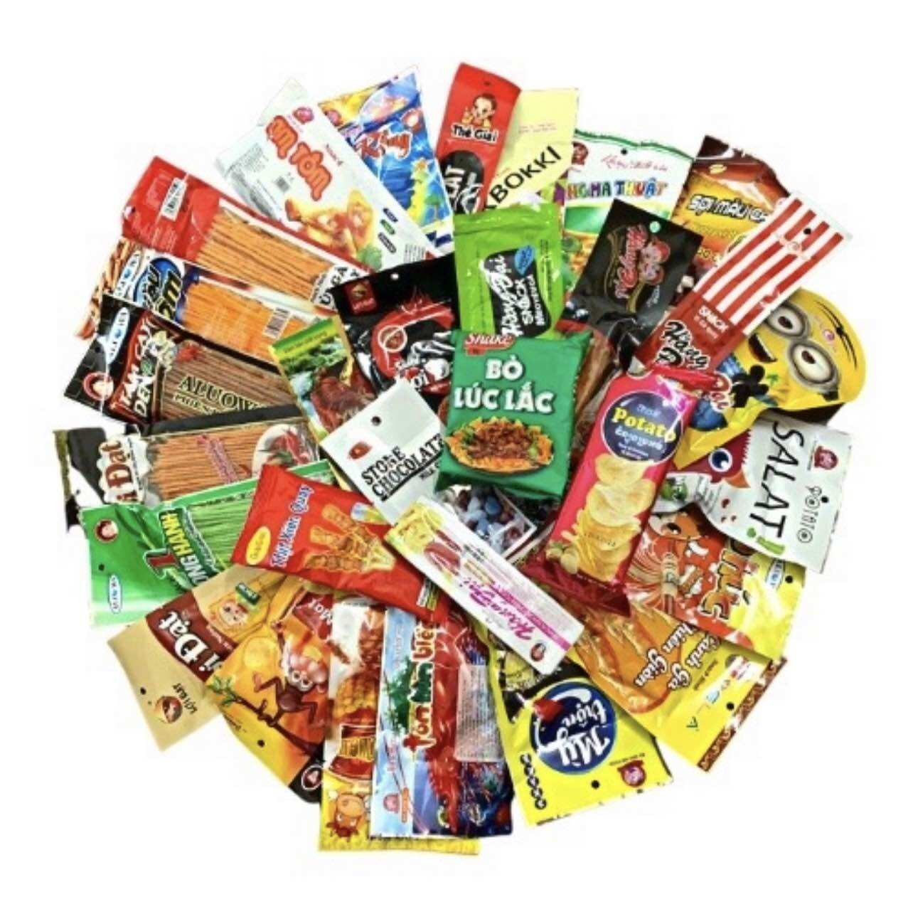 Set ăn vặt cổng trường 25 gói cay cay - ăn vặt cổng trường