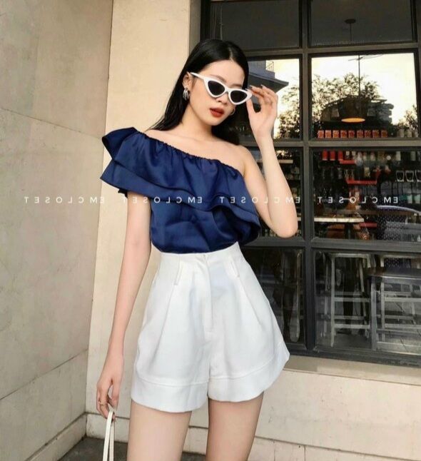 Áo lệch vai phi sexy, áo lệch vai bèo cá tính