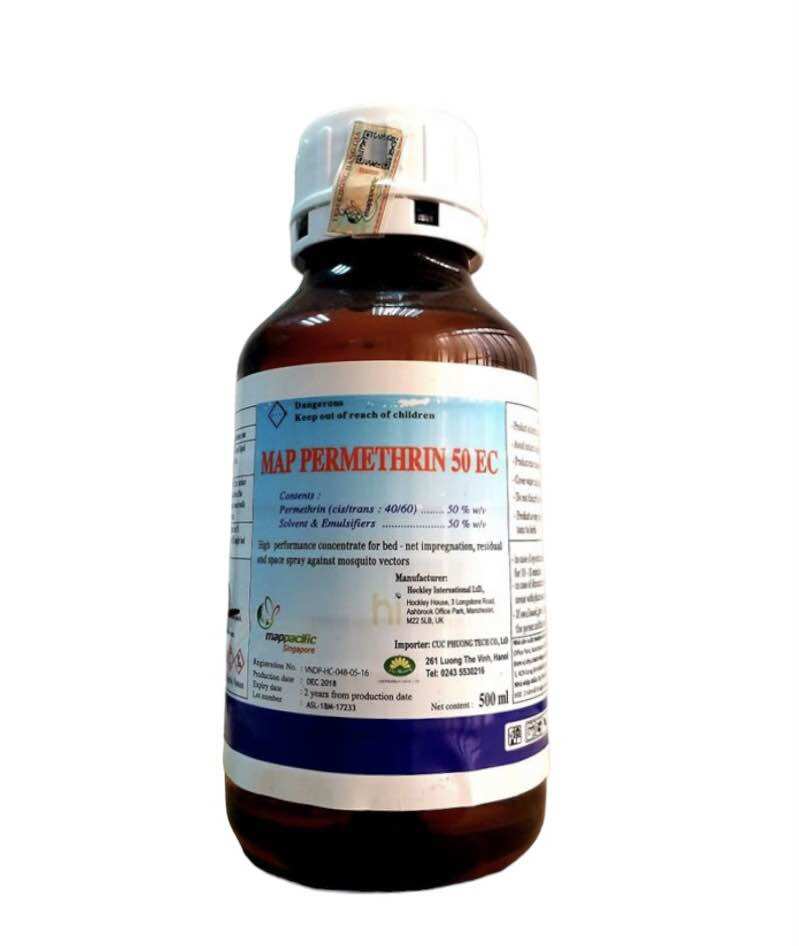 Thuốc diệt muỗi Map permethrin 50ec 500ml chính hãng thuốc diệt muỗi nhập khẩu Anh Quốc diệt muỗi tận gốc hiệu quả