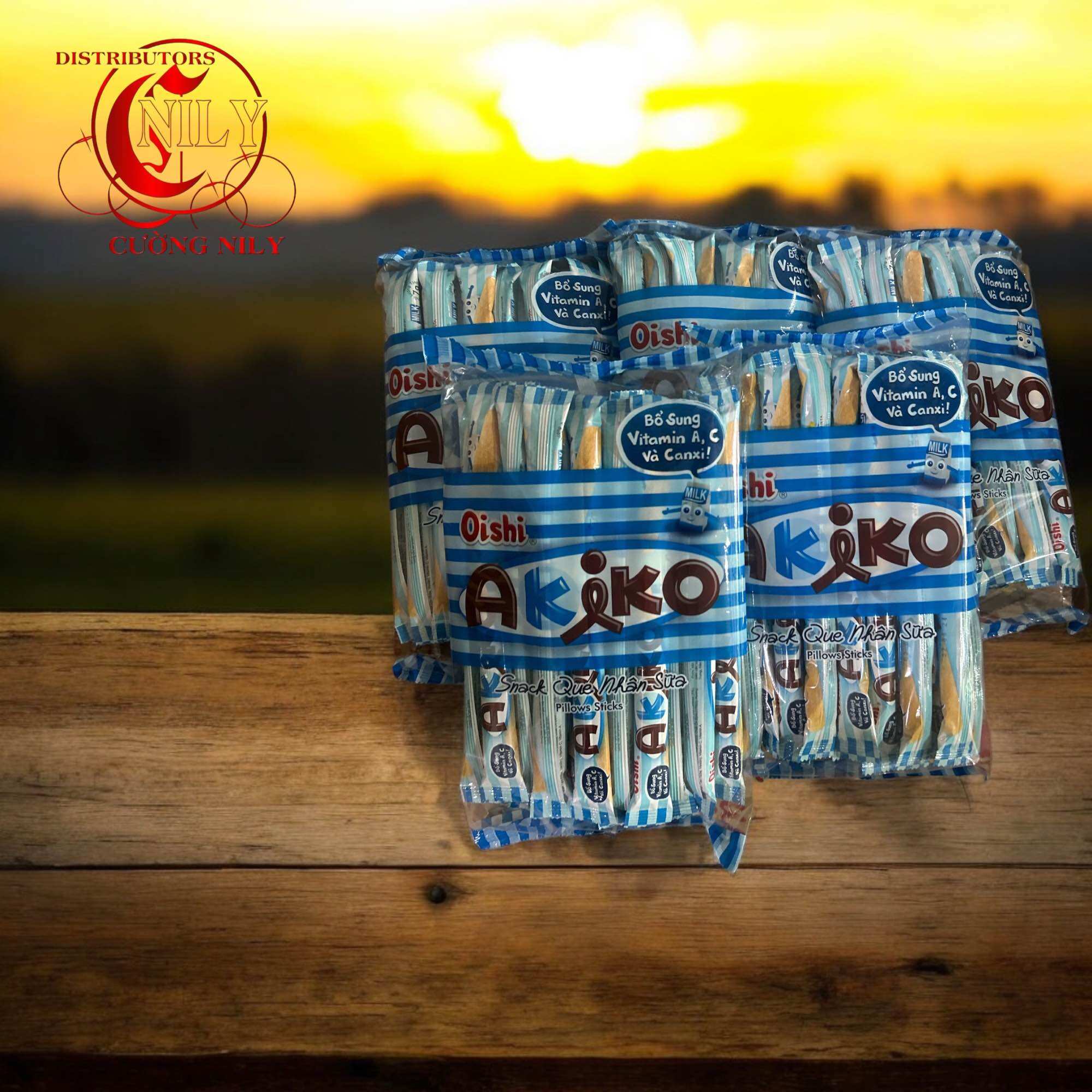 Snack Que Nhân Kem sữa Oishi Akiko - Gói 140g