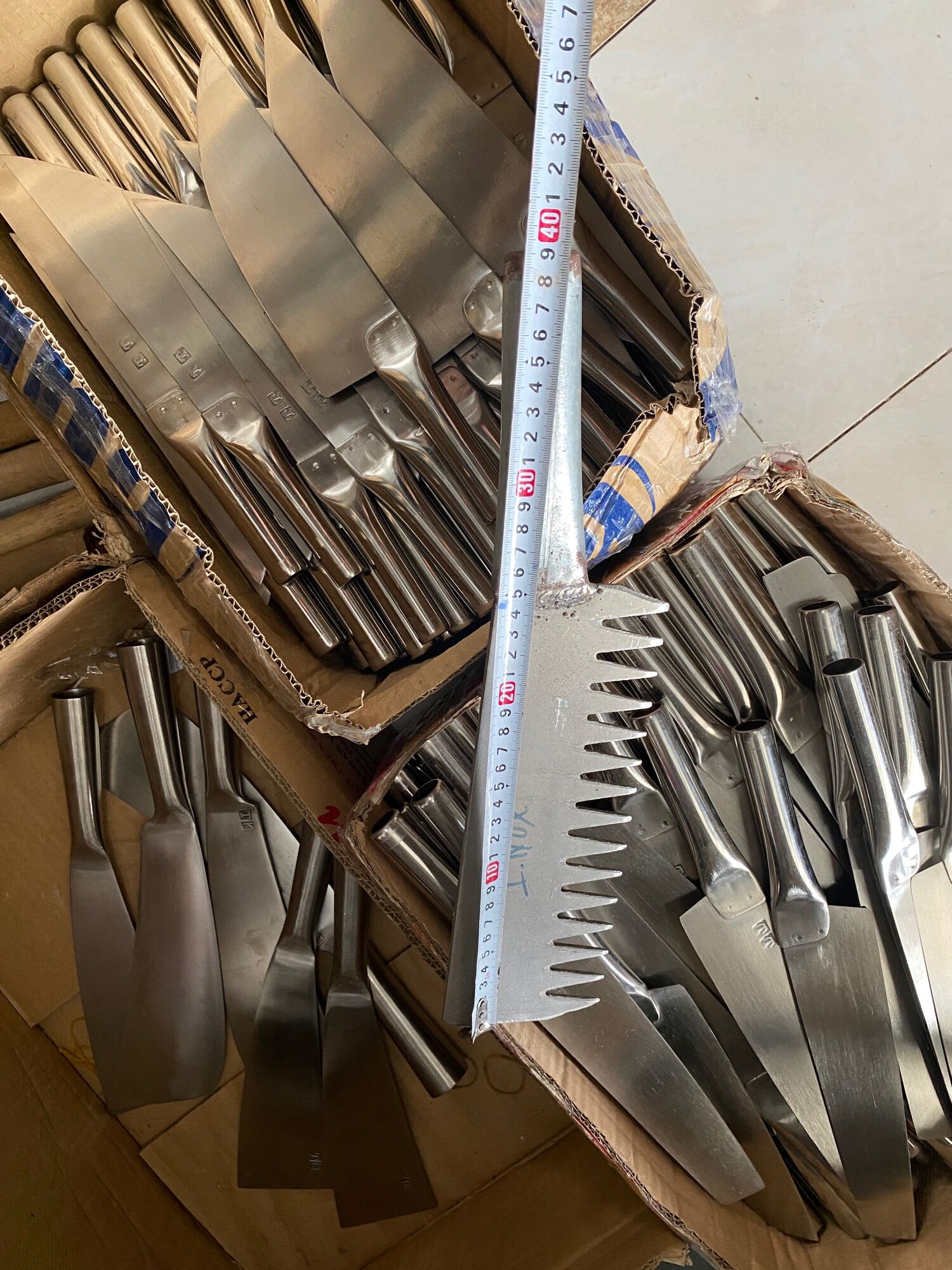 Dao chặt nước đá inox
