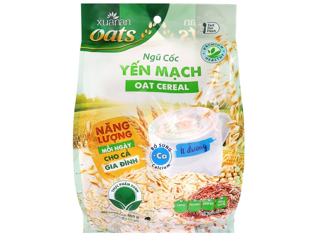 Combo 2 Ngũ Cốc Yến Mạch Xuân An 400g