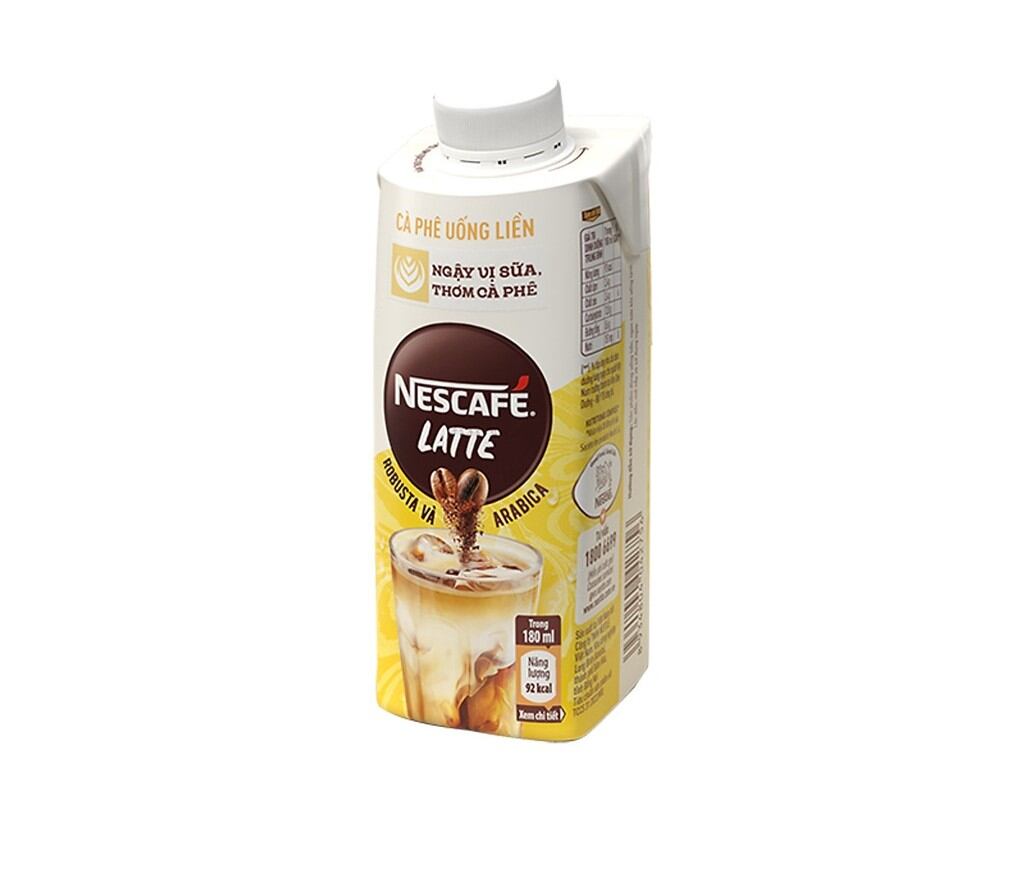 Nescafe' cà phê Latte uống liền-Hộp giấy 200ml