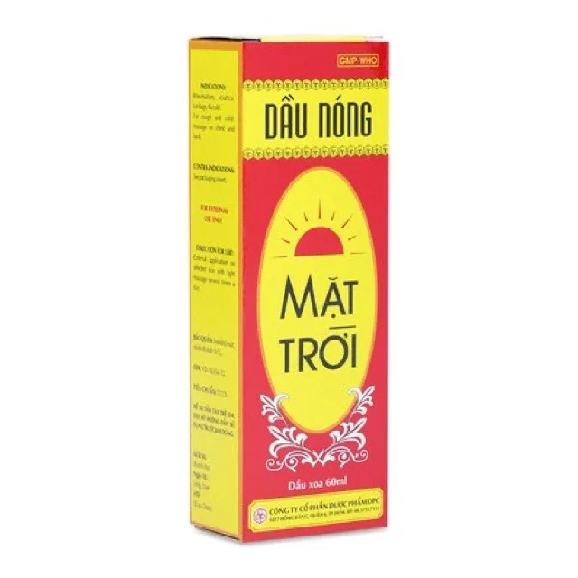 Dầu nóng mặt trời 60ml