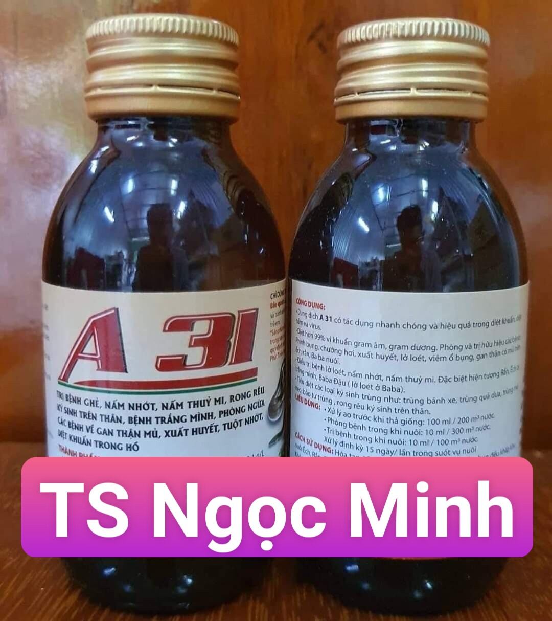 A31 tri bênh cho lươn, cá, ếch, phòng ki sinh, nấm, lở loét