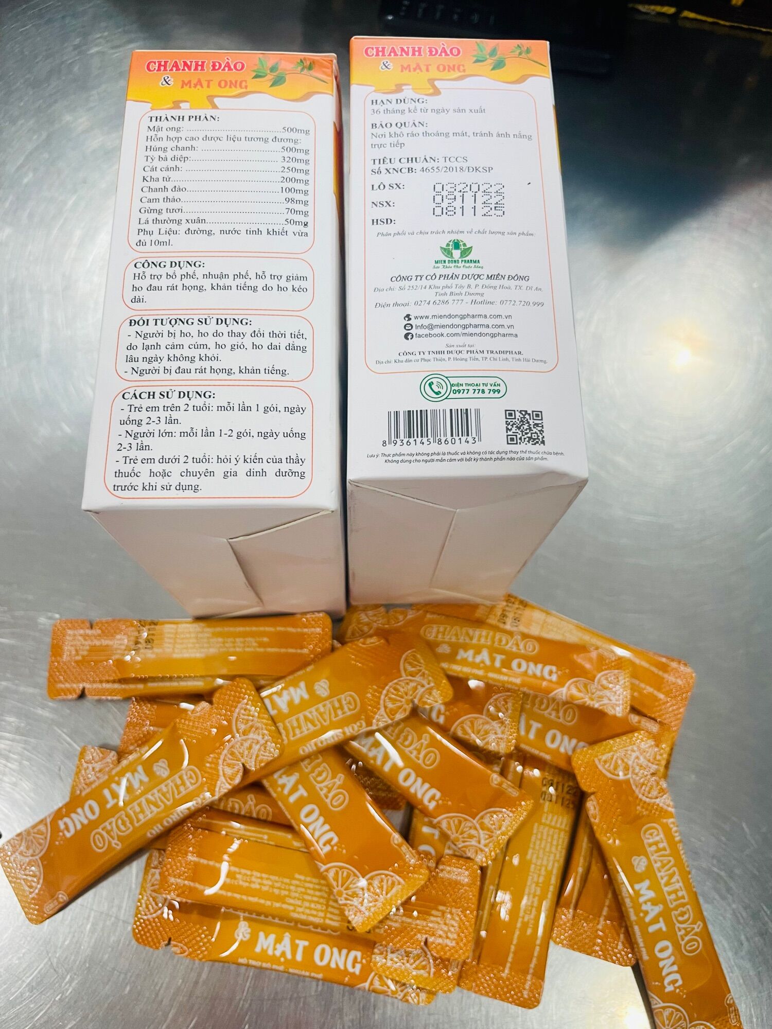 ✅ [Genuine] *New Model* Lemon Peach Honey Syrup - Ho (Box of 30 Packs X 5ml, 10ml)