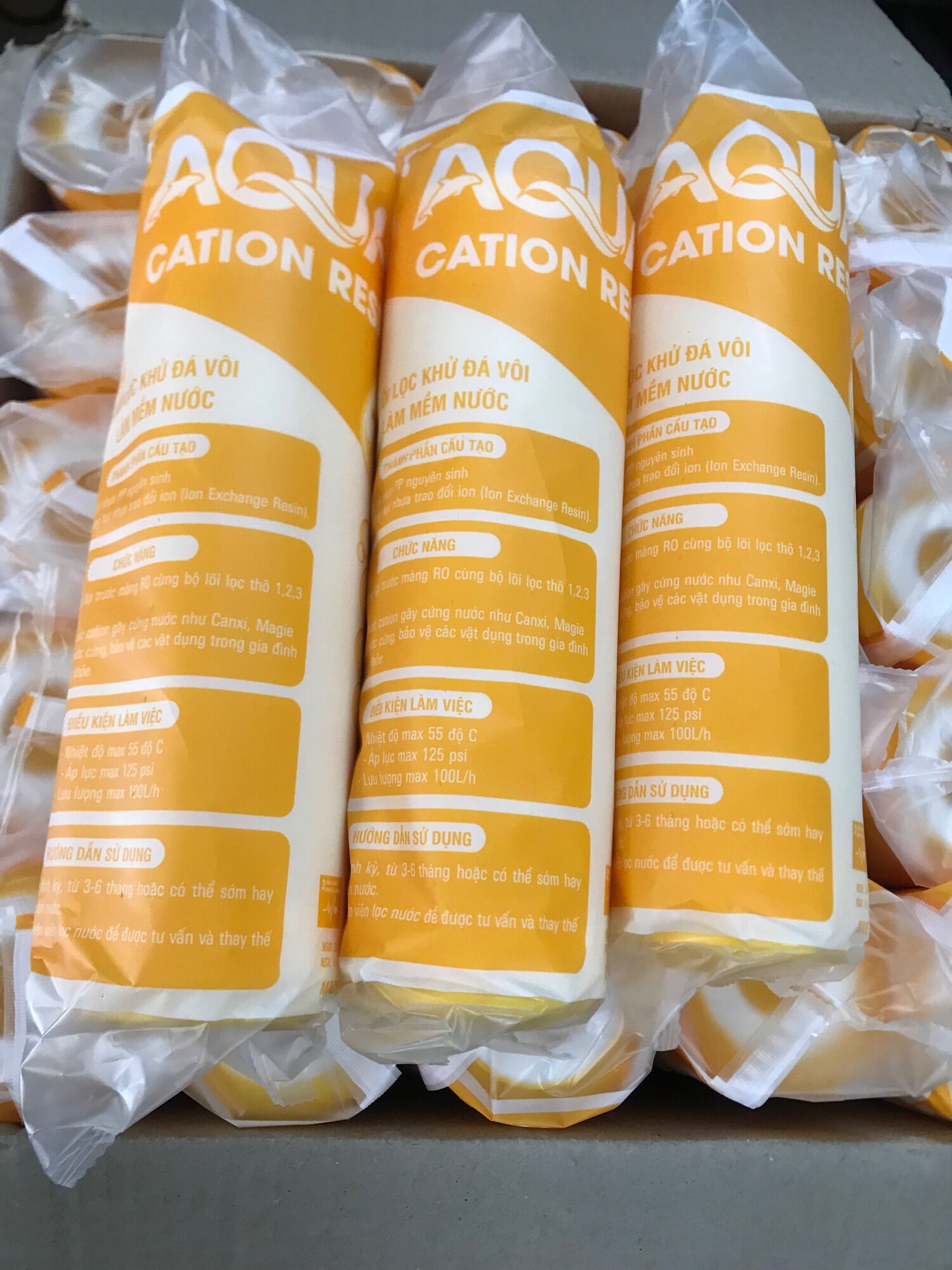 Lõi lọc cation 10 inh khử đá vôi làm mềm nước