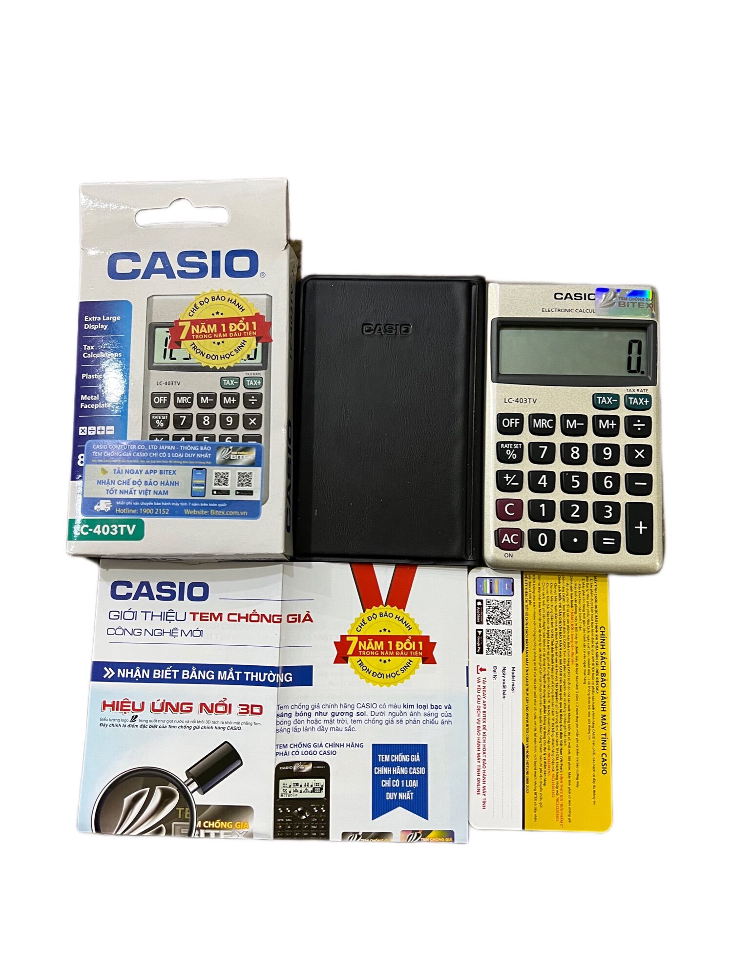 Máy tính bỏ túi CASIO LC 403TV