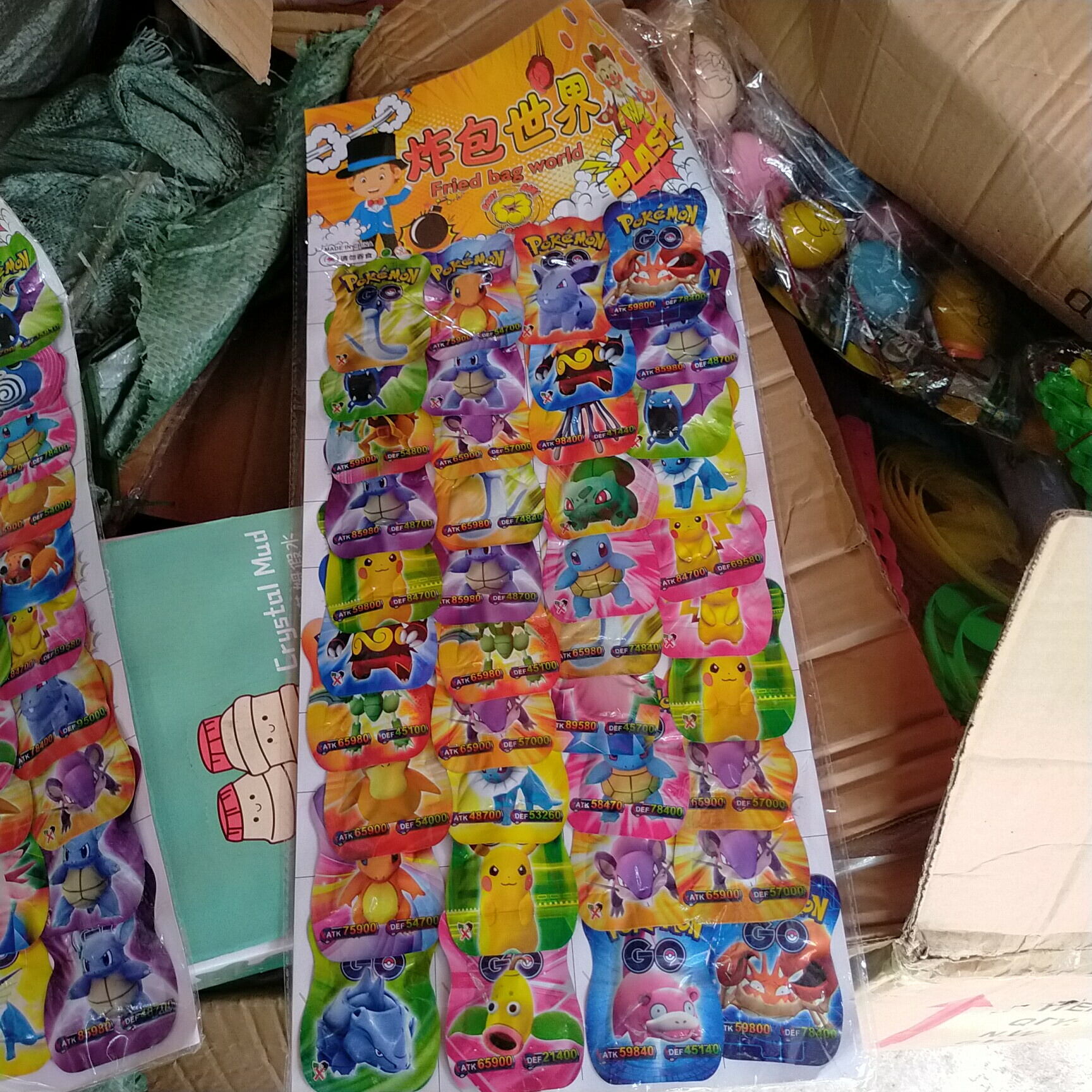 Sỉ vỉ đồ chơi dẫm nổ dokemon 40 quả