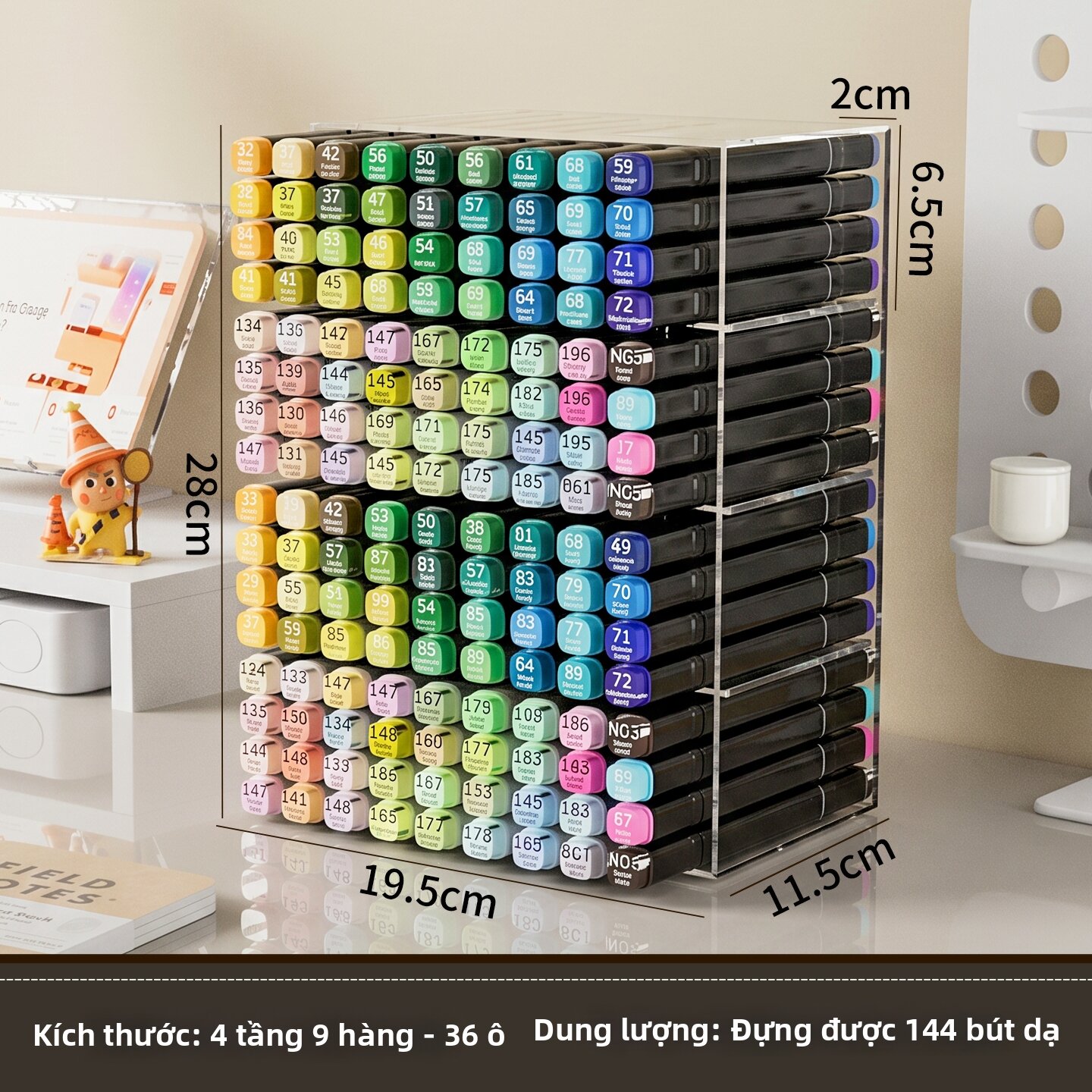 YOUKAMAN | Giá Đỡ Bút Hiển Thị Acrylic Trong Suốt