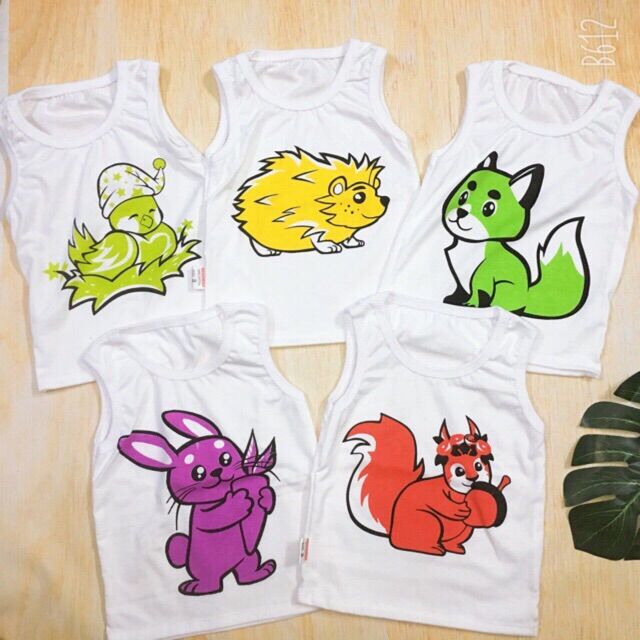 Combo 5 áo ba lỗ cho bé