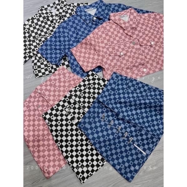 (SHOP TÁO ĐỎ BIGSIZE 50kg đến 90kg) set áo + chân váy trẻ trung