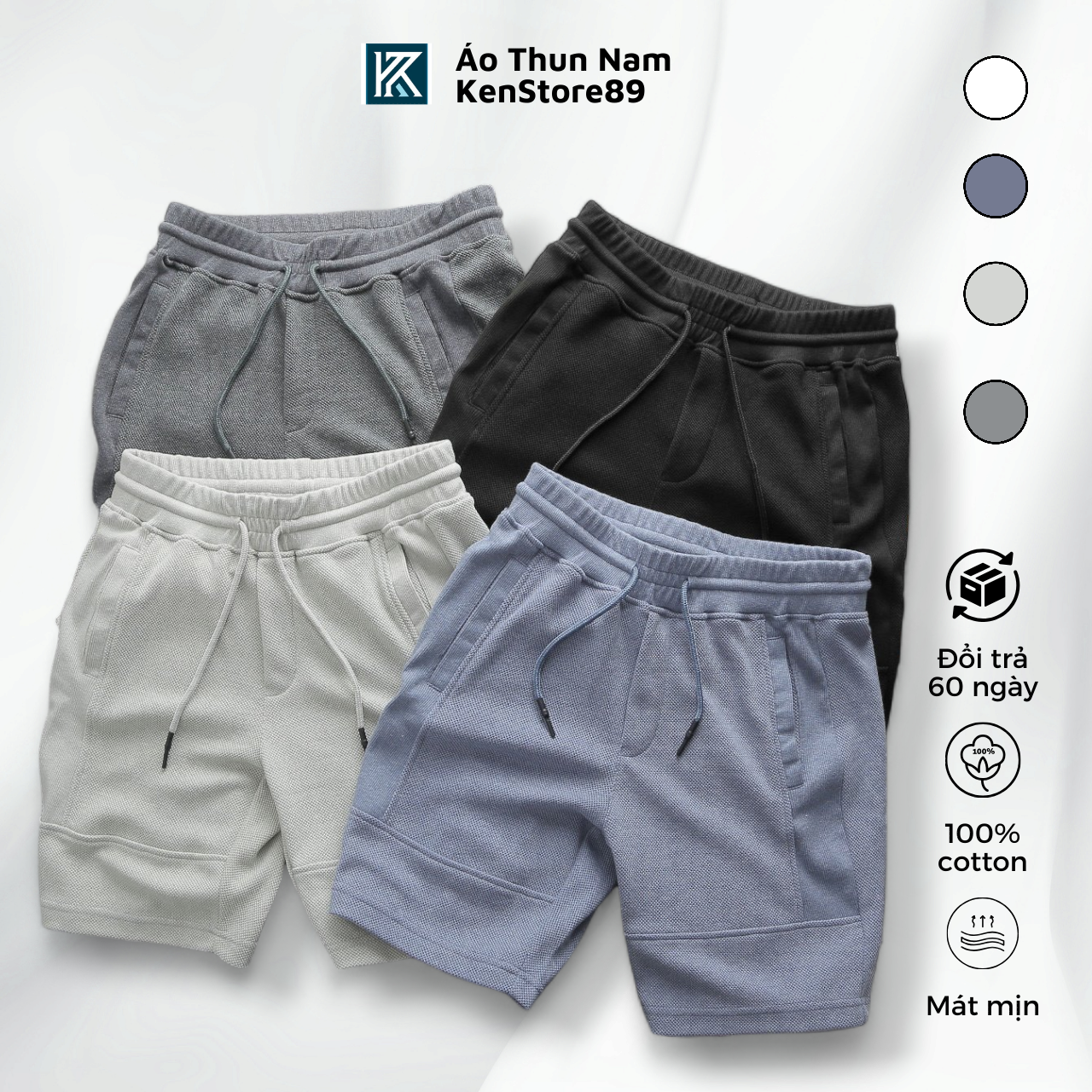 Quần short ngắn nam NEW BASIC thời trang KENSTORE89 ATP203