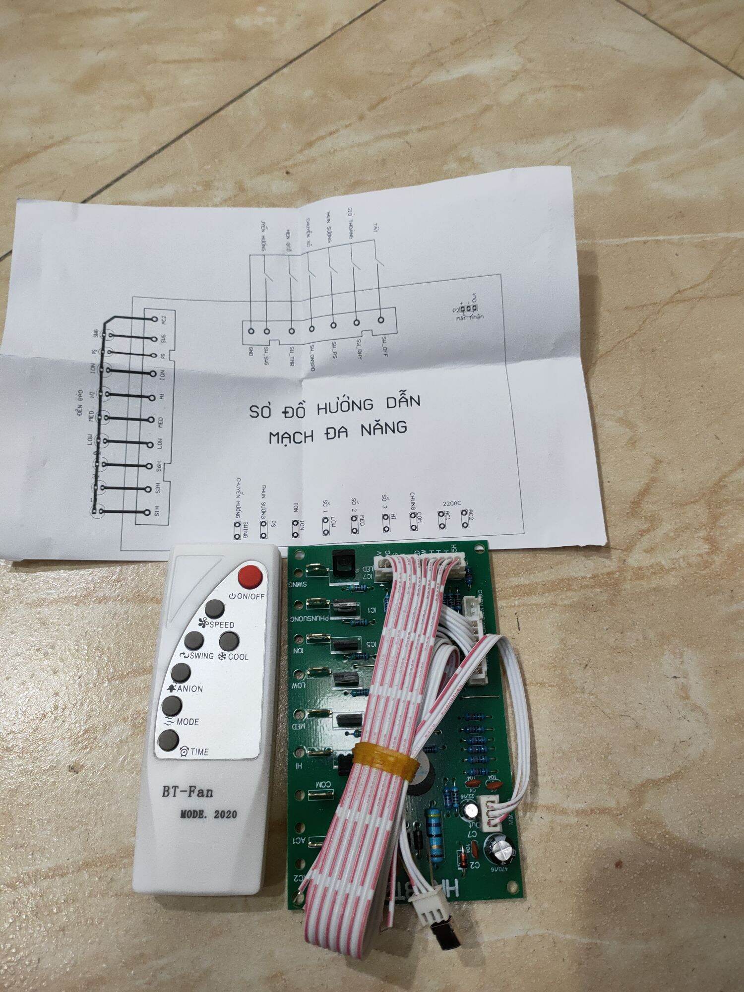 Bo quạt hơi nước đa năng