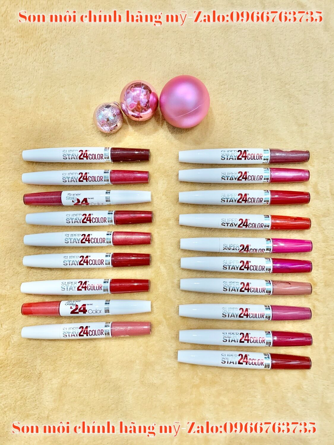 [SON KEM LÌ 24H CHÍNH HÃNG MỸ ] MAYBELLINE SUPERSTAY 24H COLOUR LIPSTICK