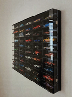Hộp Đựng Treo Tường Có Panel Chống Bụi Acrylic và Khóa Từ cho Xe Hơi Mini Hot Wheels 30 Ngăn Trưng Bày