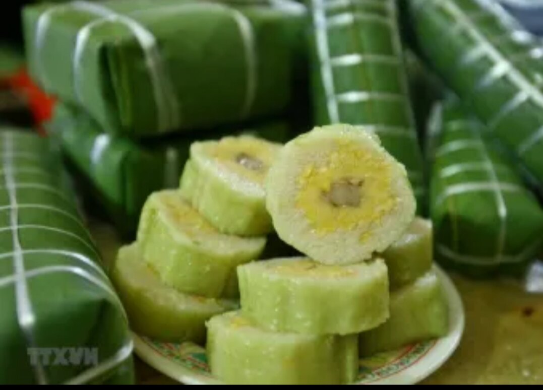 2 cây bánh tét đặc sản bình định (_1_cay 1kg)