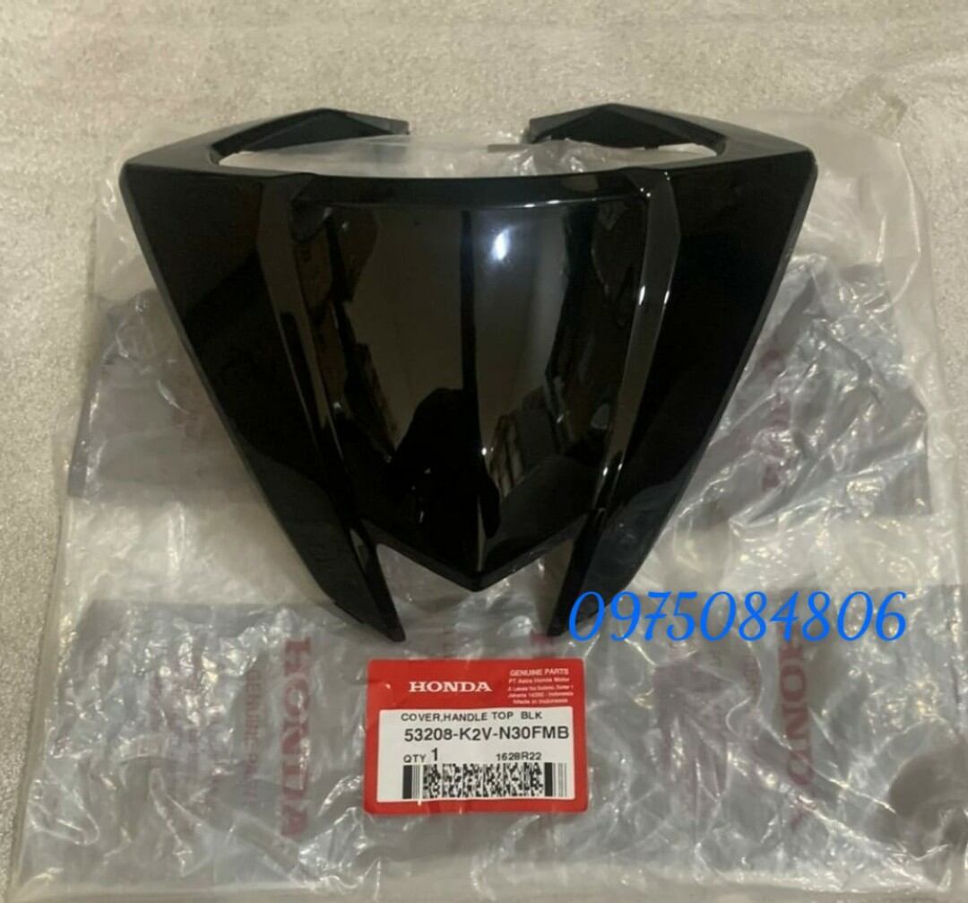 Mặt nạ nhỏ đen bóng vario 125 2023