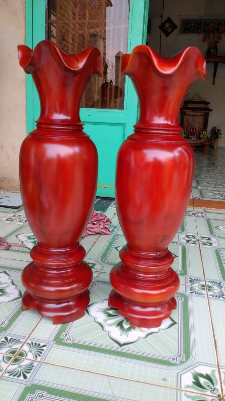 cặp lục bình gỗ tràm cao 61cm x 18cm