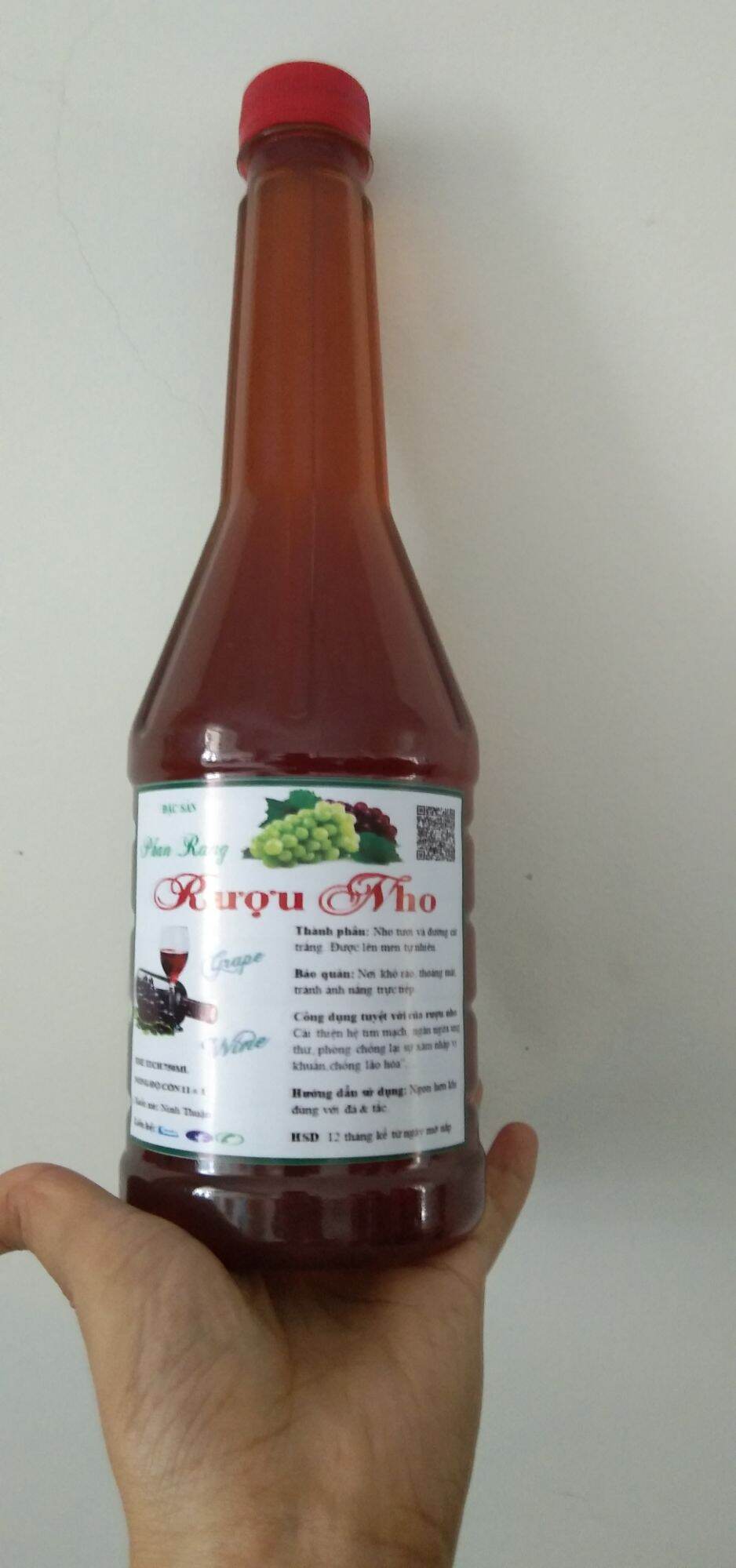 1chai nước Nho Lên Men Phan Rang 750ml