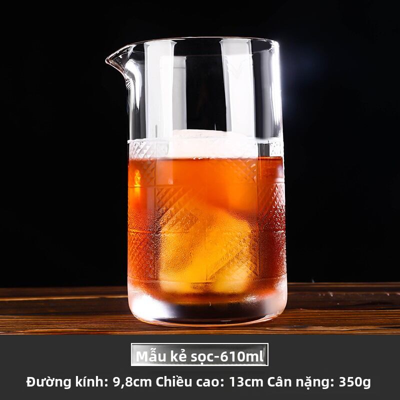 Cốc Thủy Tinh Pha Chế Cỡ Lớn Kiểu Nhật Bar Mixing Glass Cốc Đựng Cocktail Dụng Cụ Pha Chế Đồ Uống Bằng Thủy Tinh Pha Chế