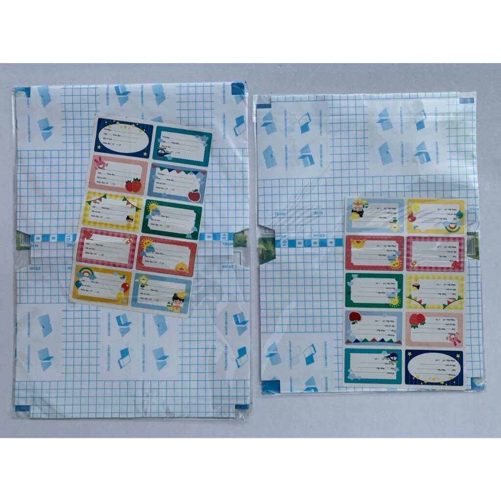 10 bọc vở decal /bọc sách đề can các cỡ
