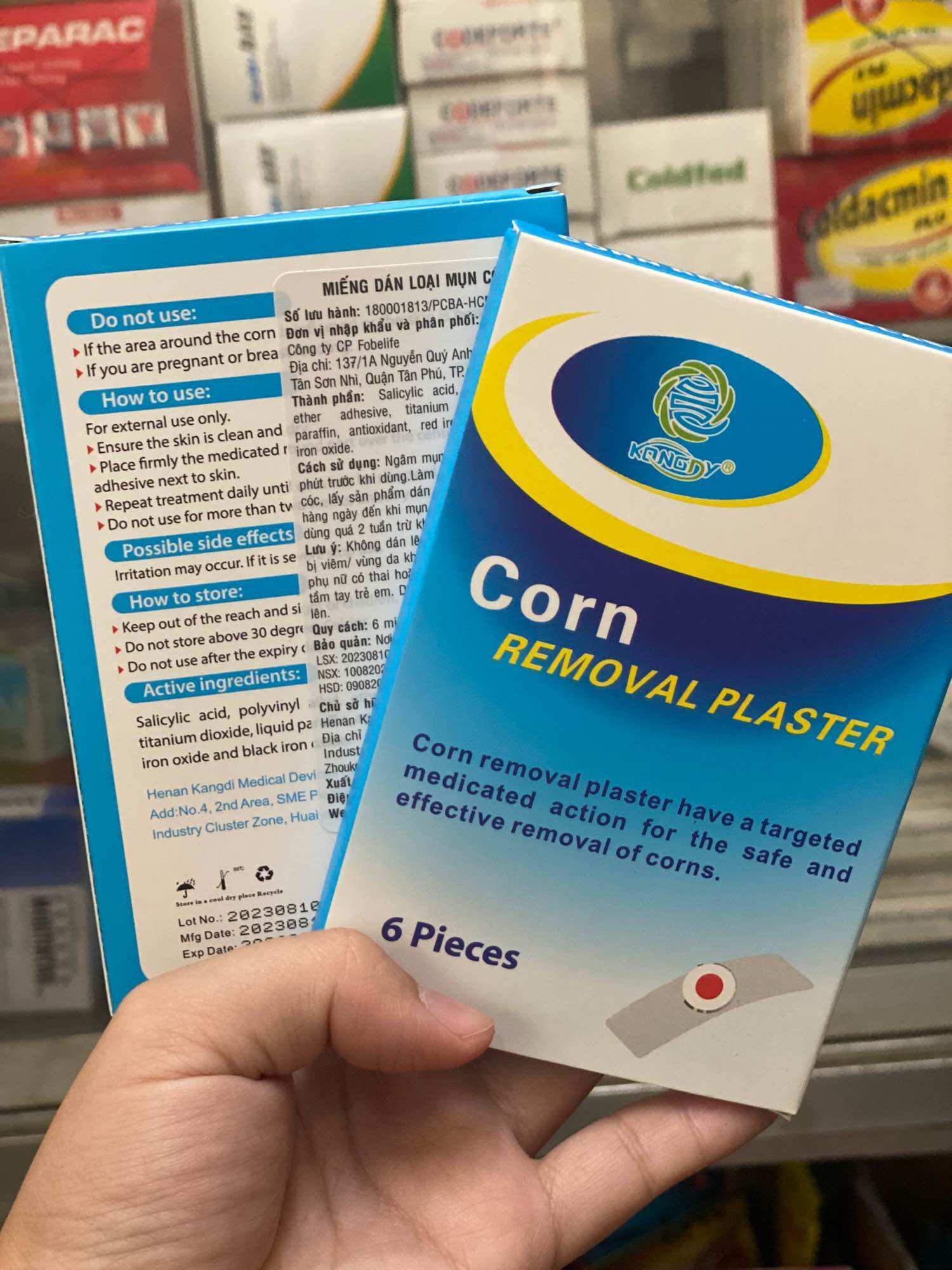 Dán mụn cóc corn hộp 6 miếng