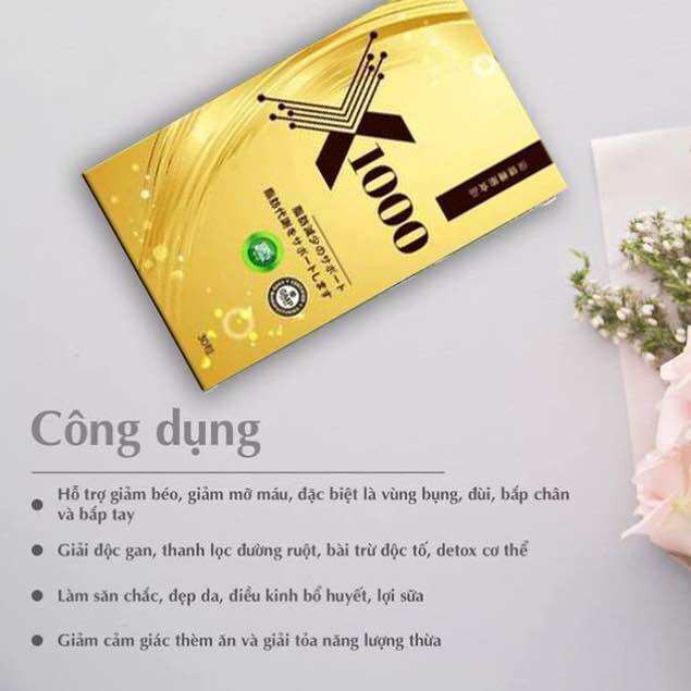 Giảm cân X1000 PLUS Ngân 98 dành cho cơ địa khó giảm Ltrinh 30 ngày Bao Giảm Mạnh