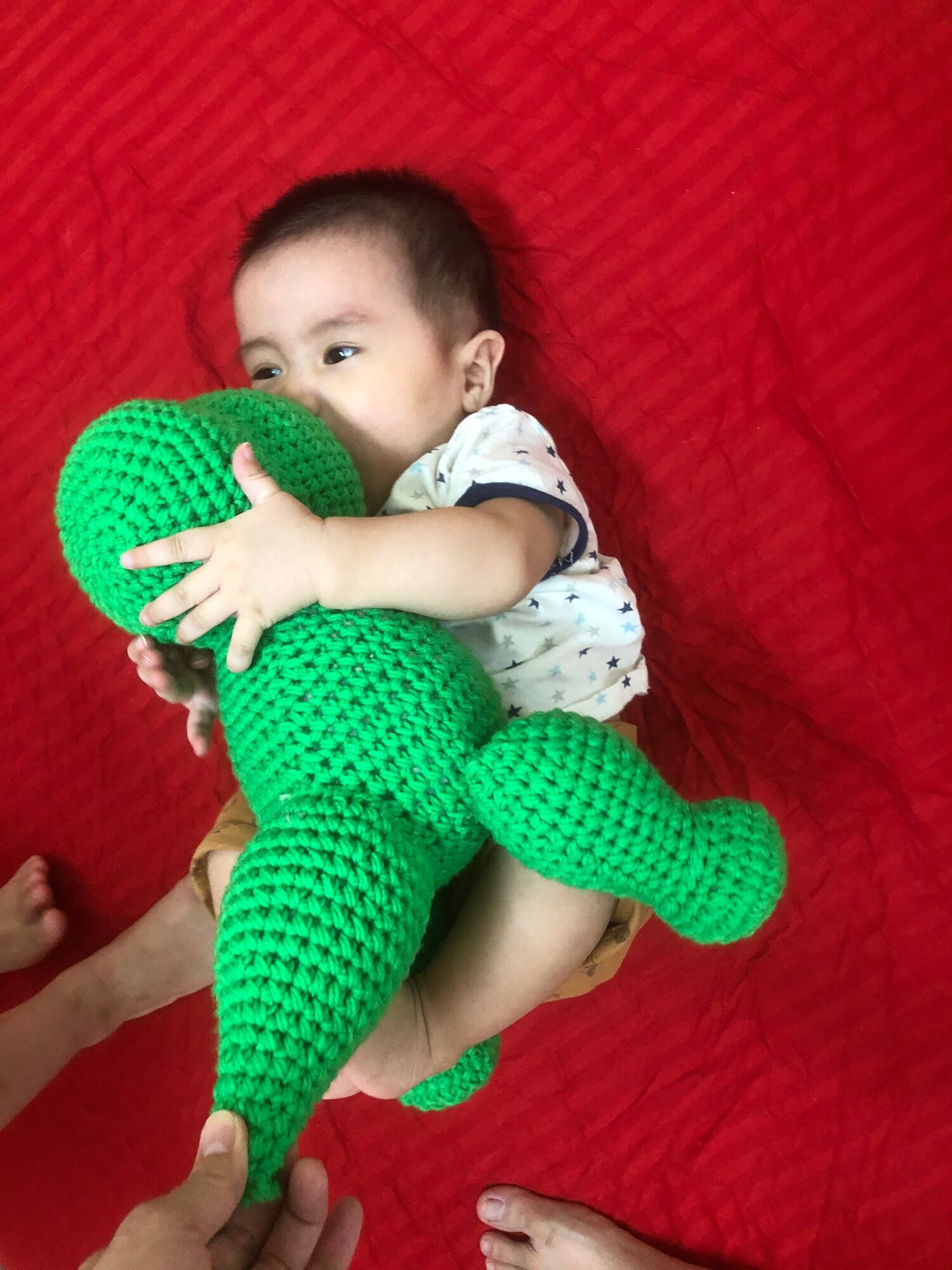 Thú bông khủng long móc tay đáng yêu