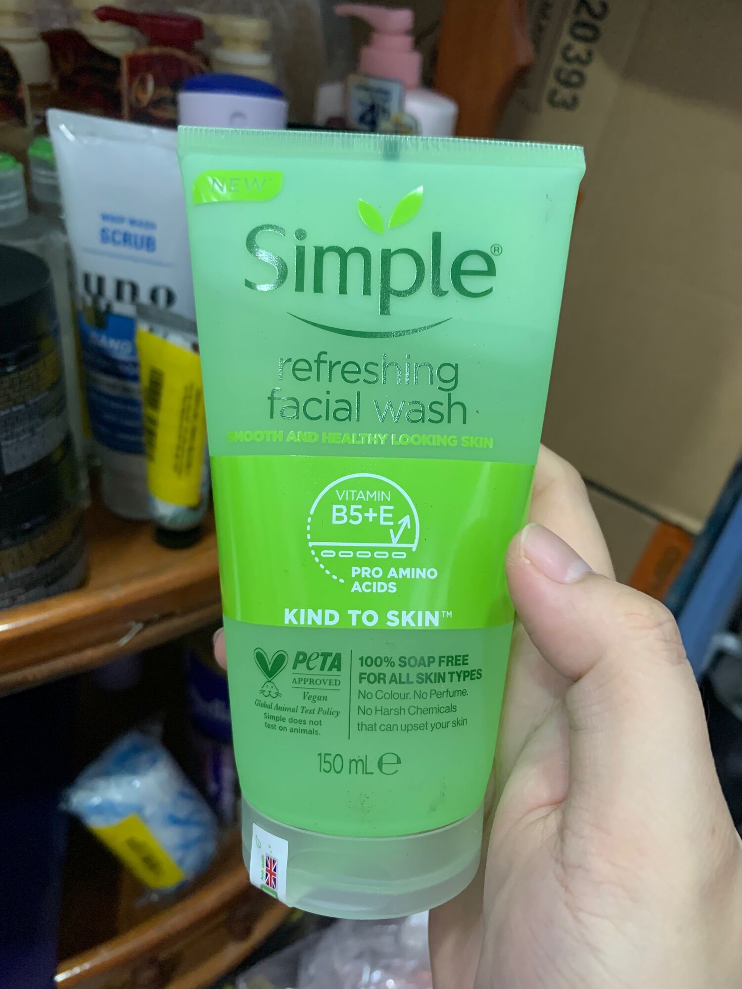 Sữa rửa mặt simple cho da nhạy cảm có sỉ