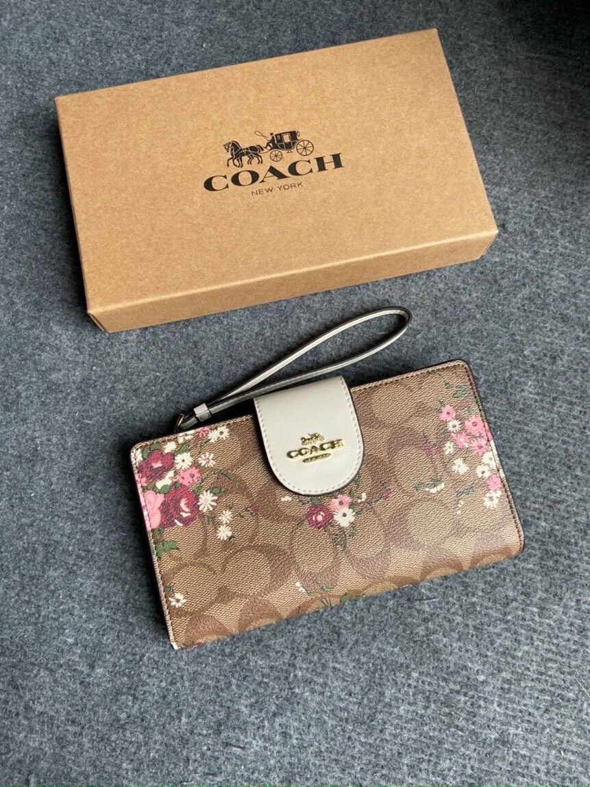 Ví Coach nữ hoa nhí xinh xắn