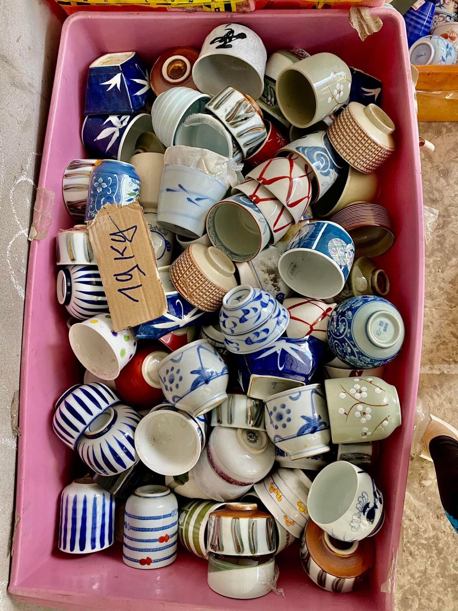 10 chậu ly gốm si Nhật (S1) (có khoan lỗ free)