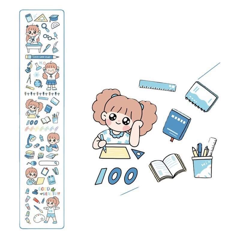 Miếng Dán Sticker Hình Cô Gái Cực Yêu