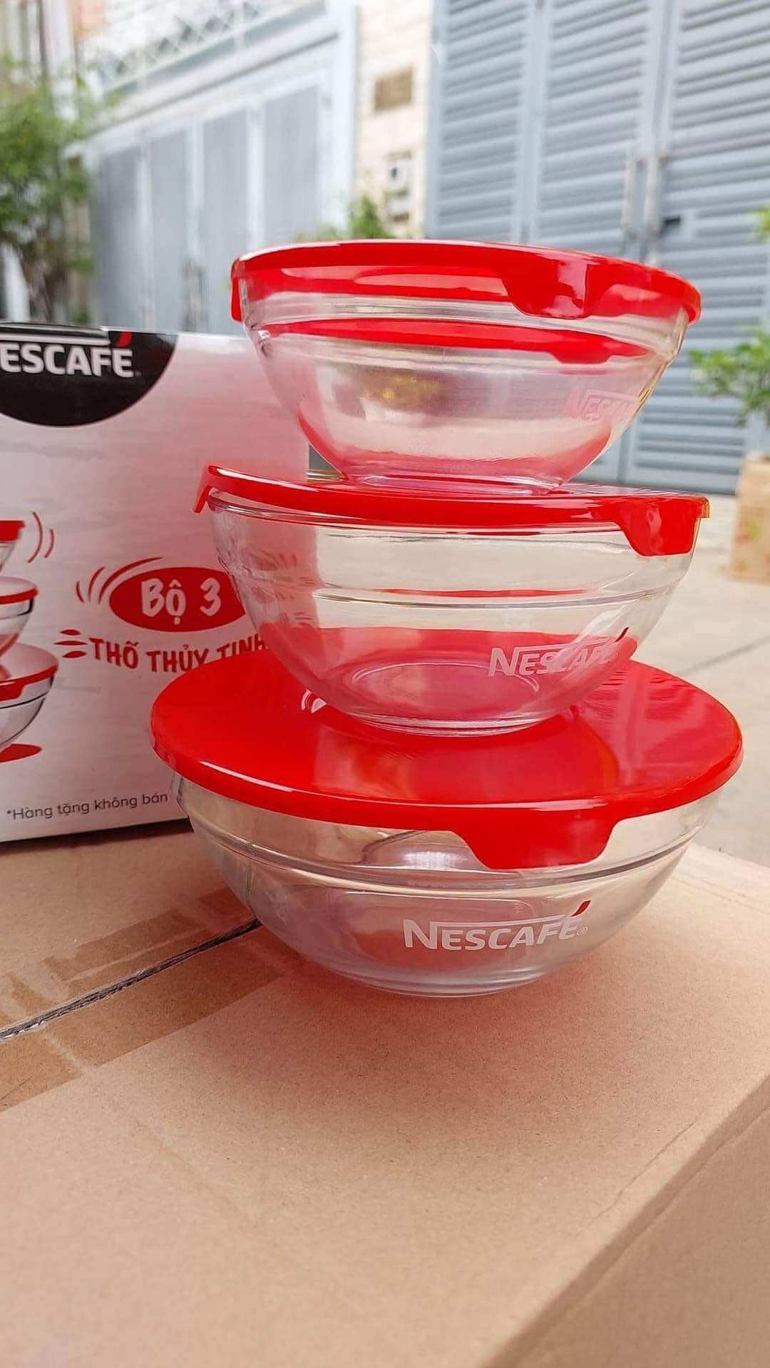 Thố thuỷ tinh 3 cái hkm nesler
