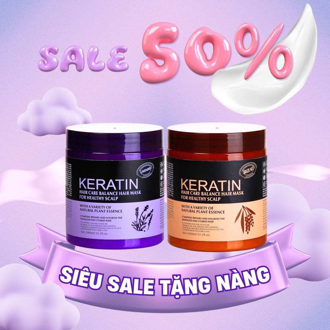 KEM Ủ TÓC KERATIN COLLAGEN HÀN QUỐC 1000ML GỬI RANDOM MÀU