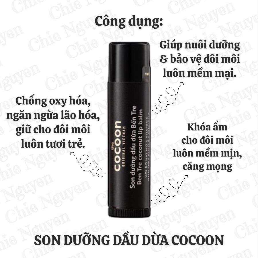 [CHÍNH HÃNG] Son dưỡng dầu dừa COCOON 5gr