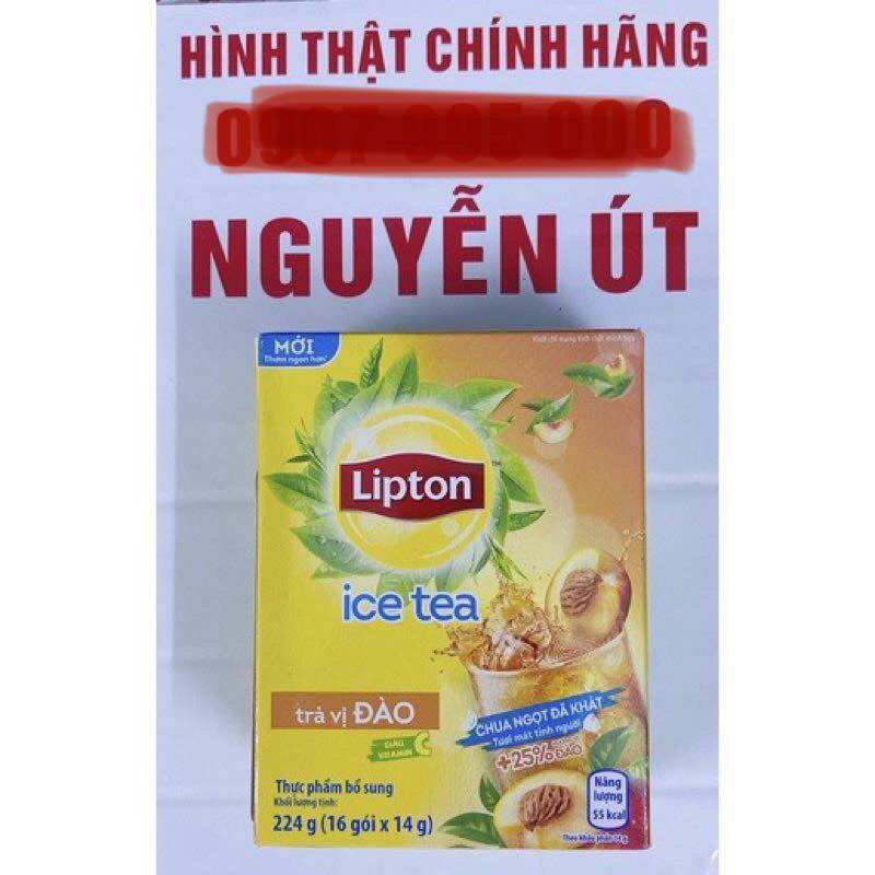 Lipton đào hộp 16 gói x 14g