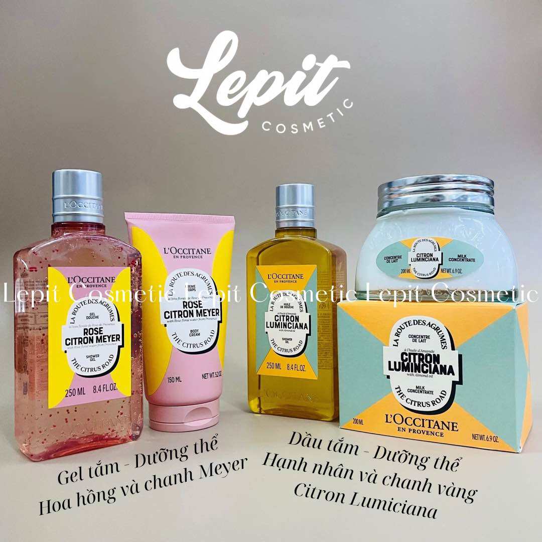 Gel tắm - Dầu tắm - Dưỡng thể L'Occitane The Citrus Road 2024 - Loccitane
